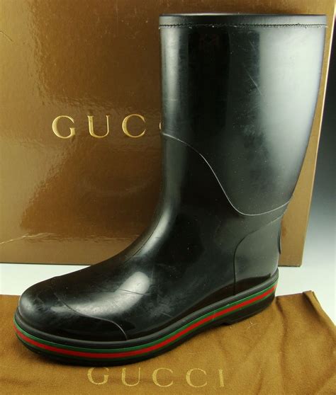 gucci 202752 rain boots mens|gucci men tie up boots.